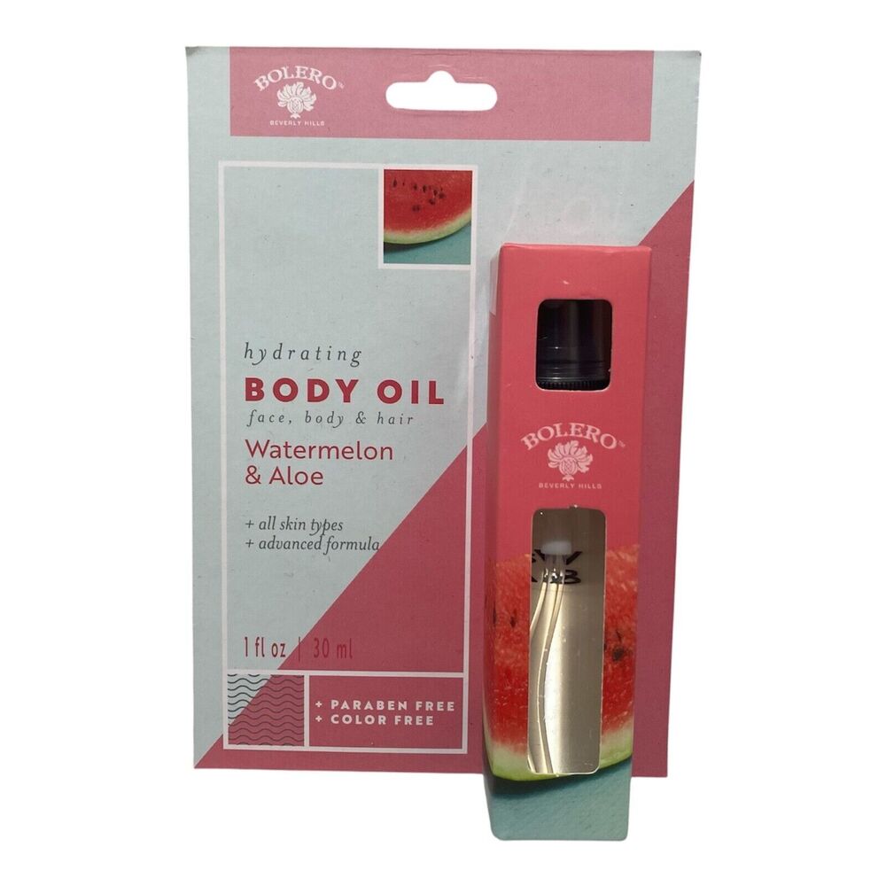 Bolero Beverly Hills Watermelon and Aloe Hydrating Body Oil 1 Fl Oz 30ml